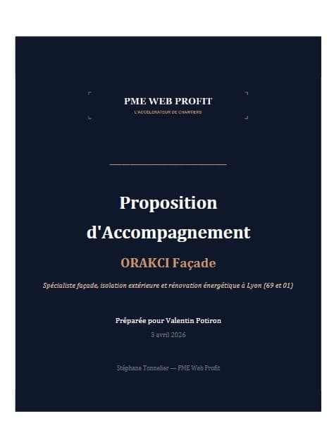 Cover d'une propale PME brandée générée automatiquement